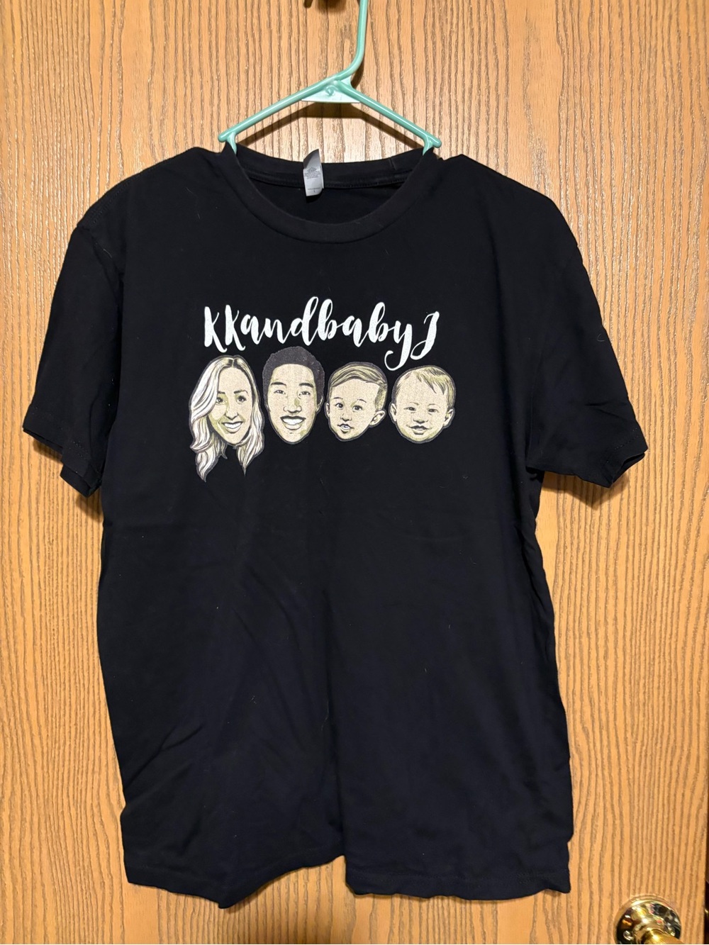 Next Level Apparel Graphic Tee with Illustrated Faces